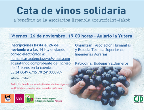 Cata de vinos solidaria con destino de los fondos para la Asociación Española de Creutzfeldt Jakob