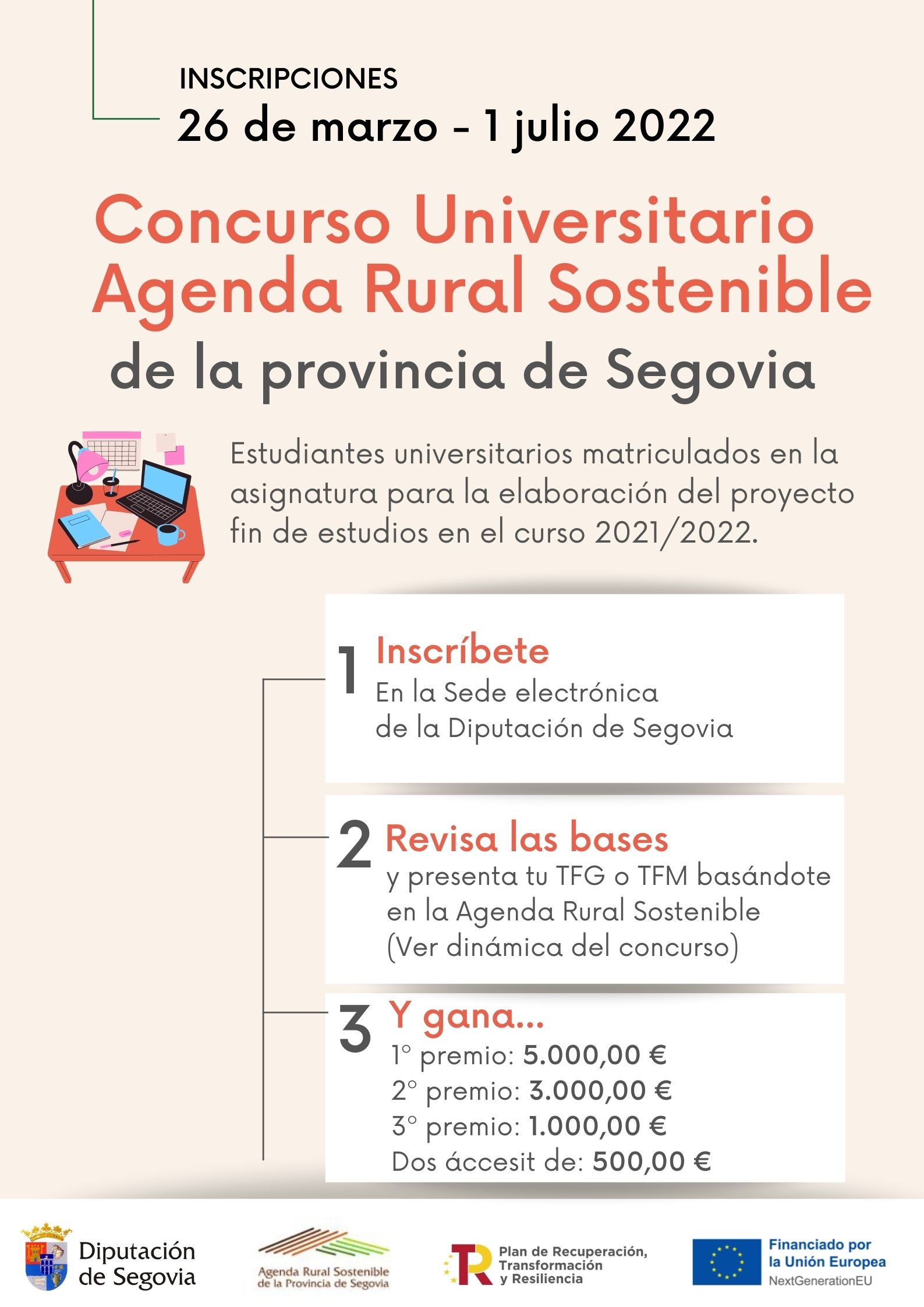 Concurso universitario de la Agenda Rural Sostenible impulsado por la Diputación de Segovia